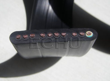 Good price Cable à roulement plat flexible pour grue ou convoyeur 10 cœurs Jacket noir, 0,75 mm2, 1,0 mm2, 1,5 mm2, 2,5 mm2 en ligne